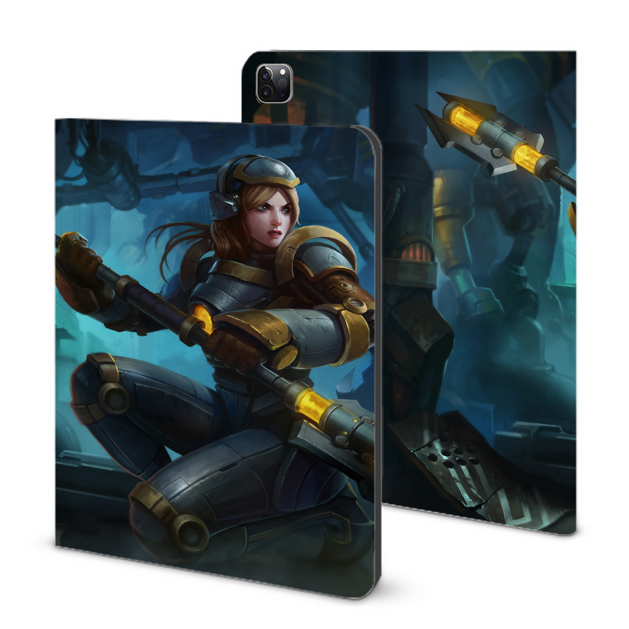 （画像用） リーグ・オブ・レジェンド League of Legends LOL IPad ケース ブック型 PUレザー TPU 耐衝撃 軽量 薄型 ペン収納なし 全面保護 IPad 各モデル対応